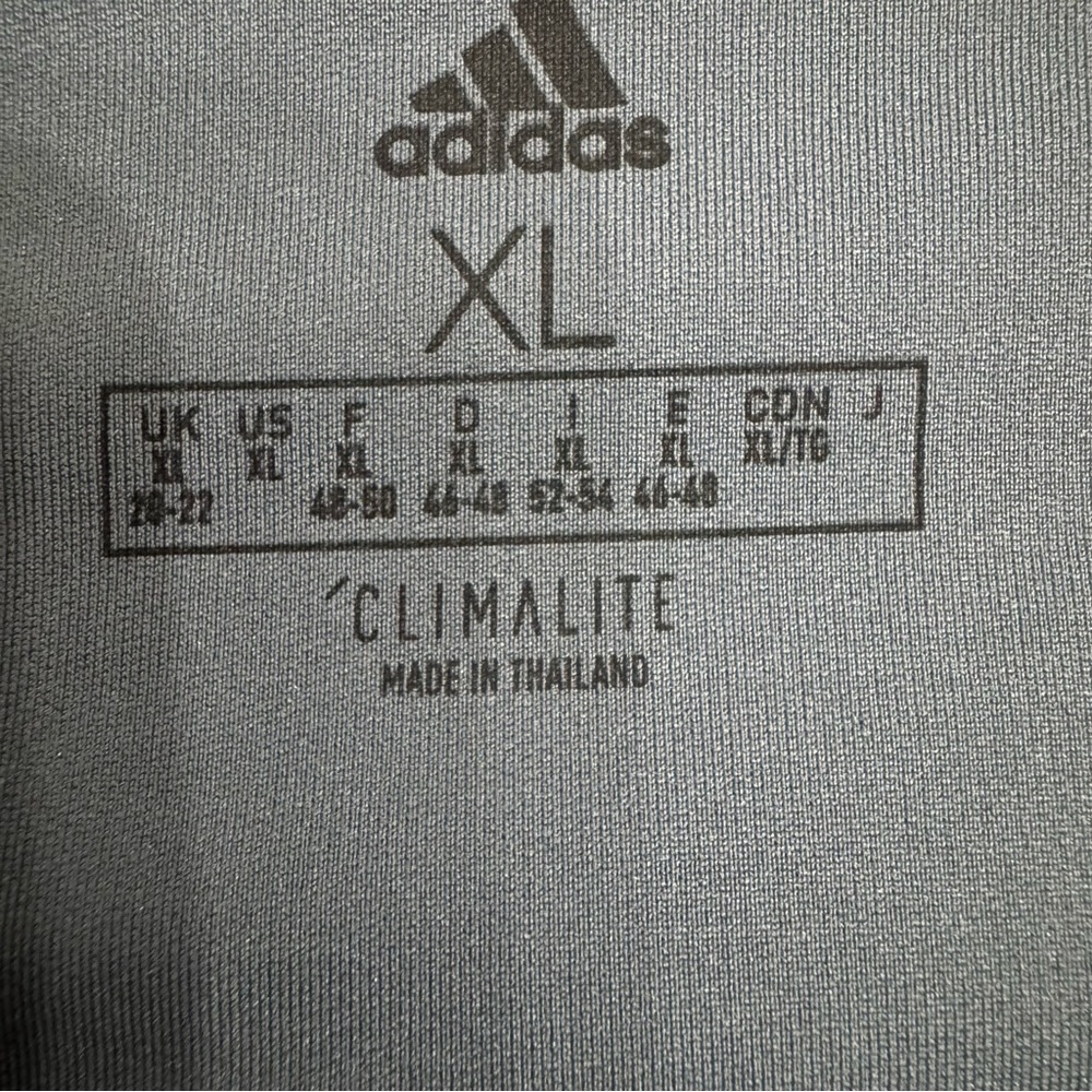 Adidas Womens XL Blue Climalite Climawarm Floral Embossed Cold Weather Leggings - Picture 4 of 13